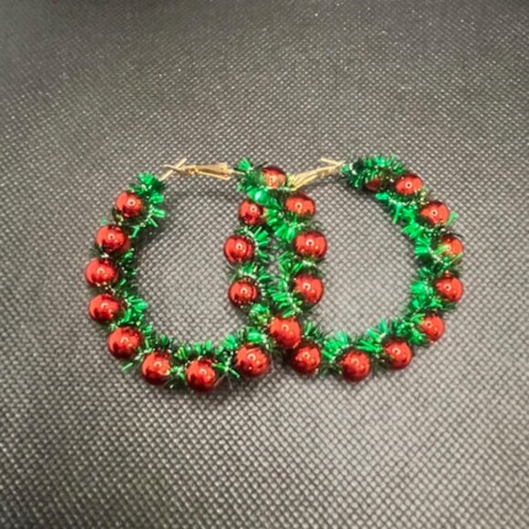 3/$12~Christmas Hoop Earrings - Picture 5 of 9